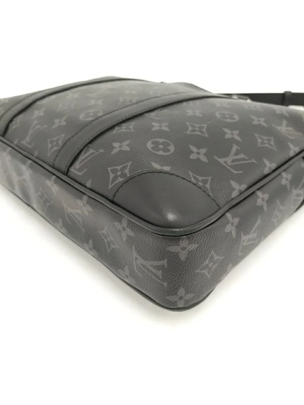 Louis Vuitton Porte Documents Voyage 2-Way Handbag Monogram Eclipse Black